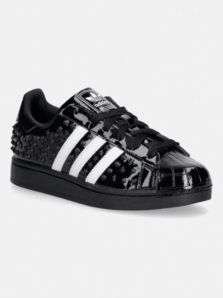 Adidas Originals Superstar II sneakers γυναικεία δερμάτινα μαύρο