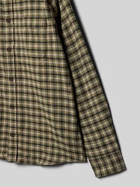 Koszula o kroju regular fit z wykładanym kołnierzem model ‘James’ Jack & Jones oliwkowa