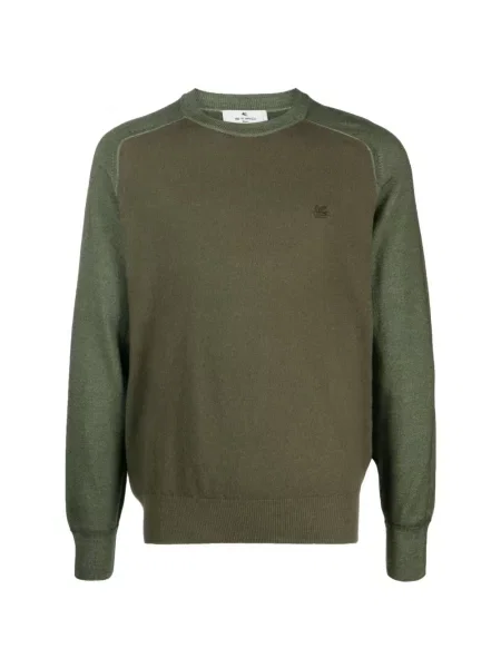Sweter Etro wełniany zielony