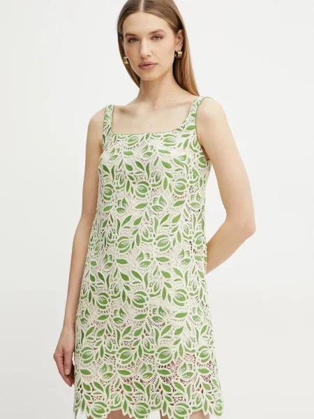 Luisa Spagnoli rochie mini drept verde