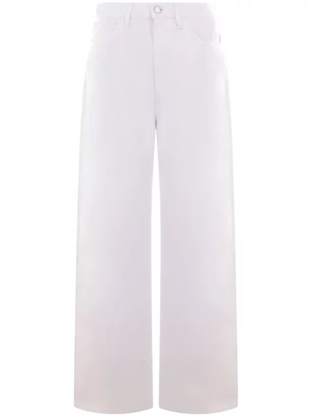 Szerokie jeansy 3x1 białe