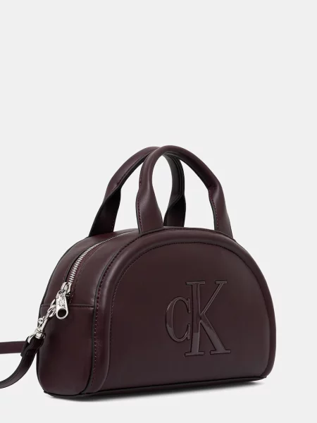Calvin Klein Geantă de umăr BOLD bordeaux roșu