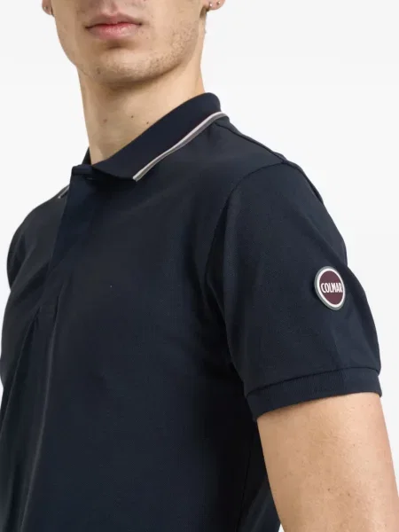 Tricou polo Colmar cu autograf albastru