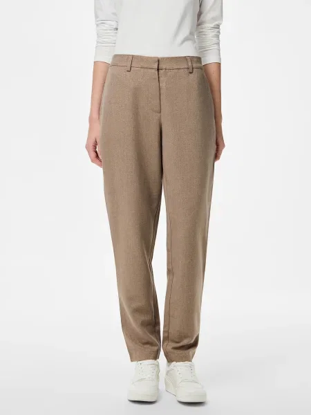 PIECES Pantaloni PCBOSELLA deschis maro