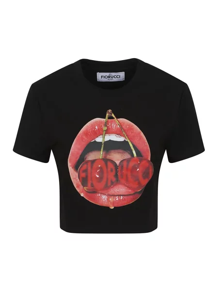Koszulka Fiorucci z nadrukiem czarna