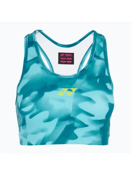 Tréninková podprsenka YONEX Club blue green modrá