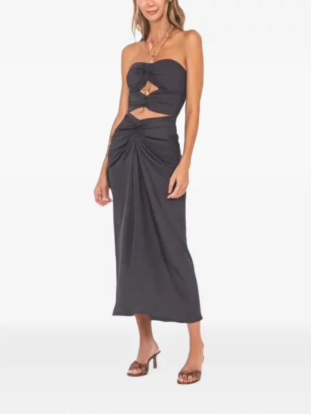 Rochie Jbq cu volane gri