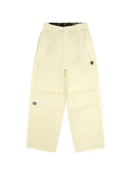 Pantaloni Aape By A Bathing Ape alb