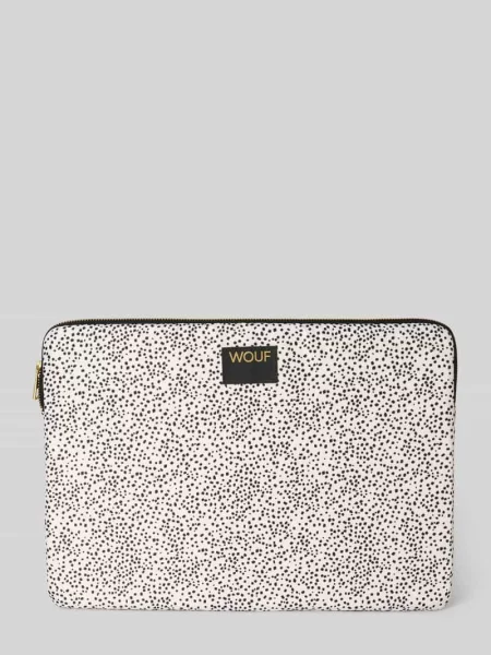 Torba na laptop z naszywką z logo model Panna' Wouf biała