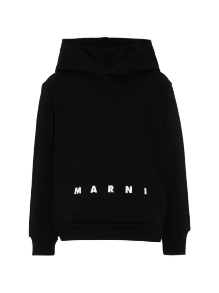 Bluza z kapturem dziecięca Marni czarna