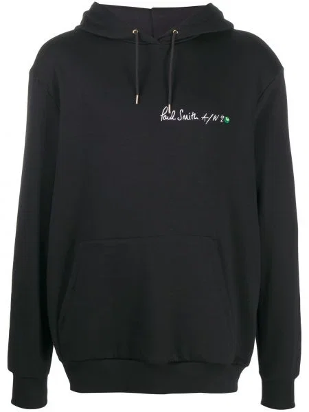 Hanorac cu glugă Paul Smith cu imagine negru