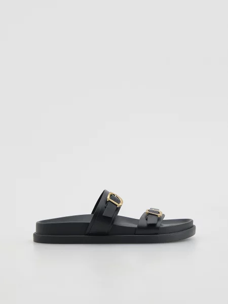 Шлепанцы Reserved черные