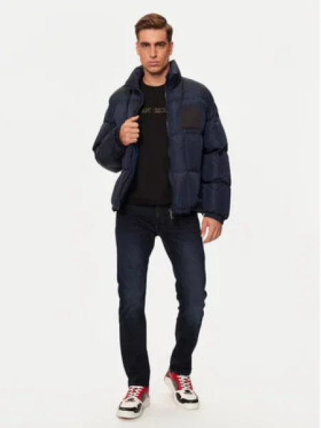 Armani Exchange Vatovaná bunda Tmavomodrá