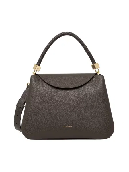 Coccinelle torebka crossbody skórzana zielona