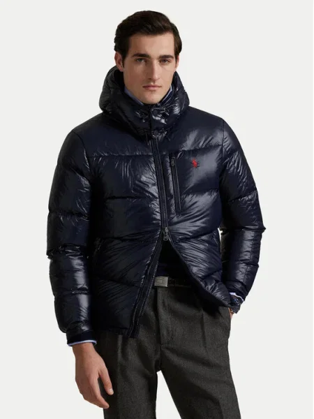 Polo Ralph Lauren Vatovaná bunda Tmavomodrá modrá