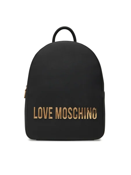 Раница Love Moschino дамска малък с изчистен дизайн черно