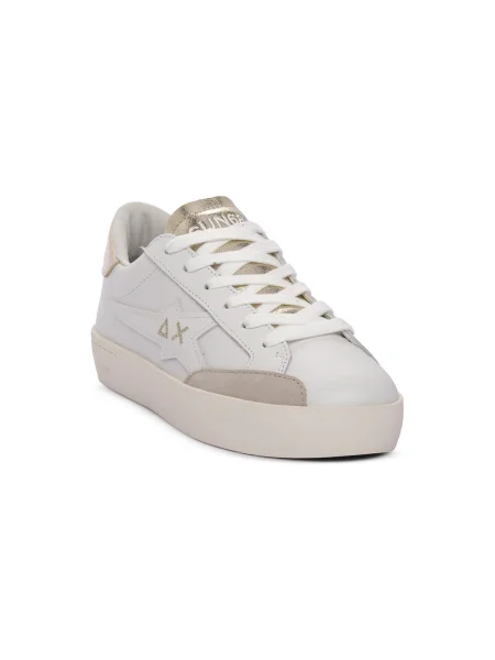 Pantofi Sun68 din piele alb