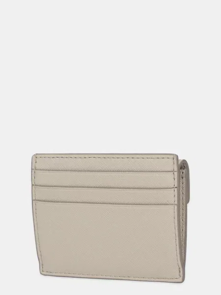 Шкіряний гаманець Dkny бежевий