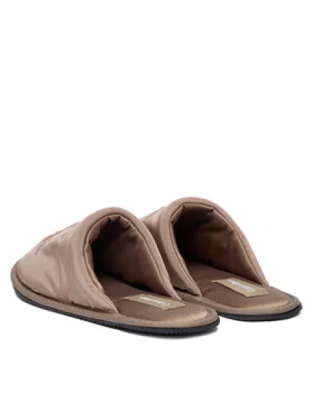Calvin Klein Jeans Papuče Slipper Satin Moire bež
