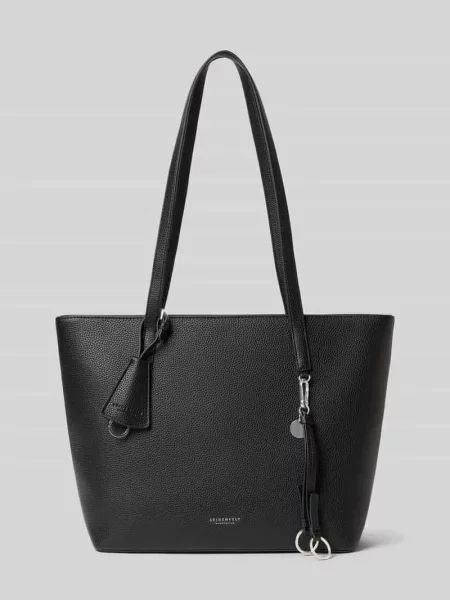 Torba shopper z detal z logo model LOHJA' Seidenfelt czarna