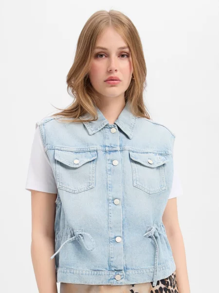 Marc O'Polo Denim kamizelka dżinsowa Kobiety S niebieski