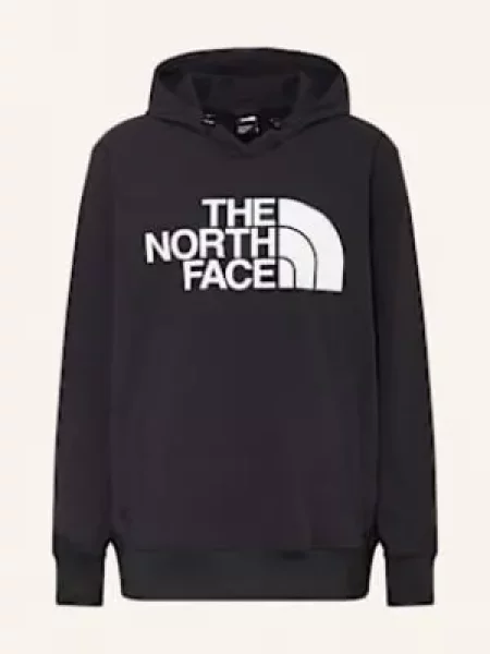 The North Face bluza Tekno z kapturem z nadrukiem czarny
