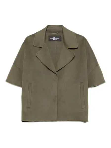 Krótka marynarka Luisa Cerano wełniana zielona