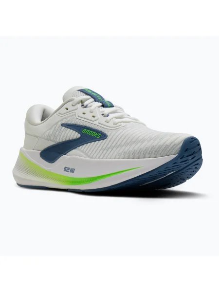 Férfi futócipő Brooks Revel Max white/moonlight/green gecko. Méret: 43 EU fehér