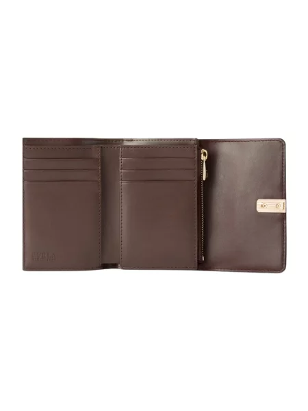 Furla Portfel Iride S Compact brązowy
