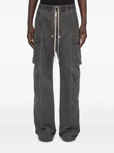 Pantaloni cargo Rick Owens Drkshdw cu cordon gri