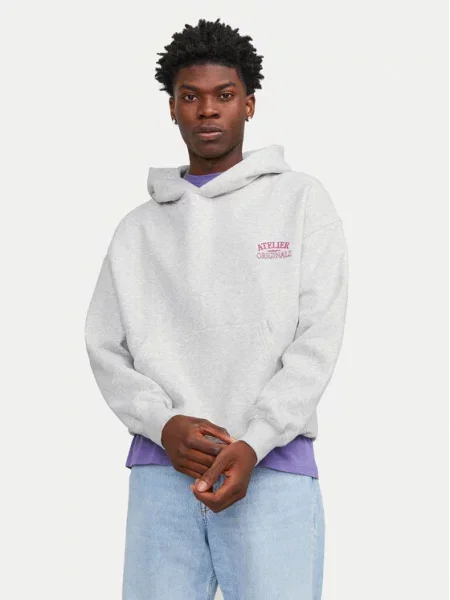 Jack & Jones Суитшърт Santorini Oversize бял