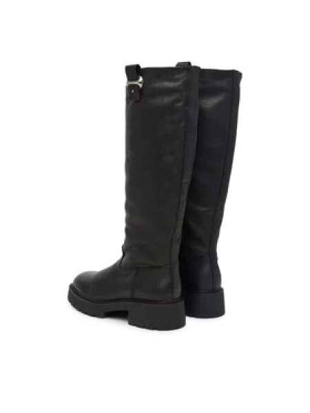 Calvin Klein Zimski škornji Chunky High Boot Lth Hdw črna