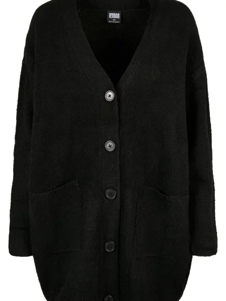 Cardigan Urban Classics tricotate negru