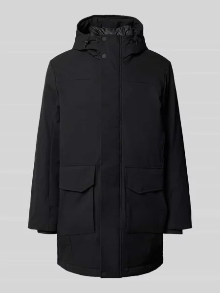 Parka o kroju regular fit z funkcją wodoodporną Tom Tailor Denim czarna