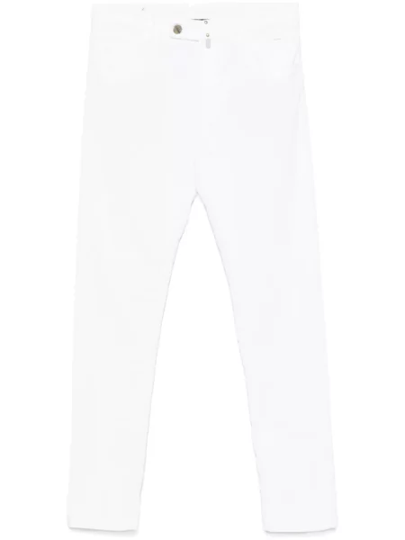 Pantaloni Incotex de catifea cord alb