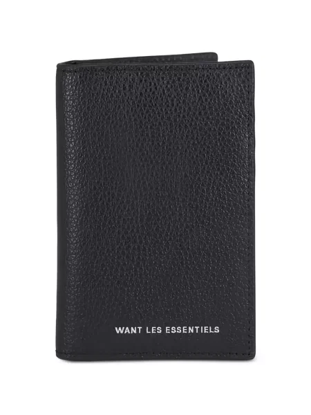 Portofel Want Les Essentiels din piele negru