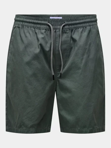 Kratke hlače iz tkanine Only & Sons siva