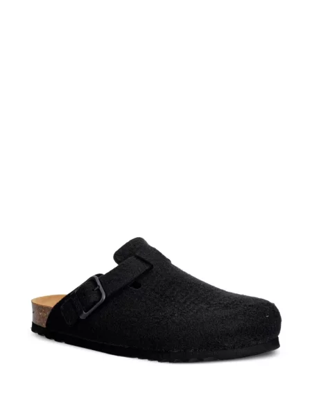 Papuci tip mules Scholl cu cataramă negru