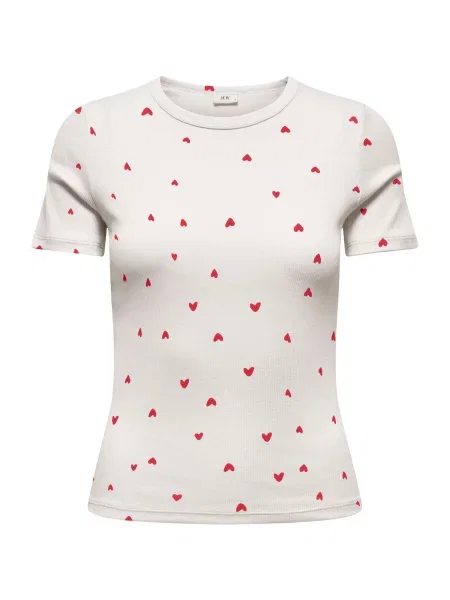 JDY Tricou JDYLUCKY roșu alb