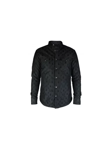 Koszula Philipp Plein z nadrukiem czarna