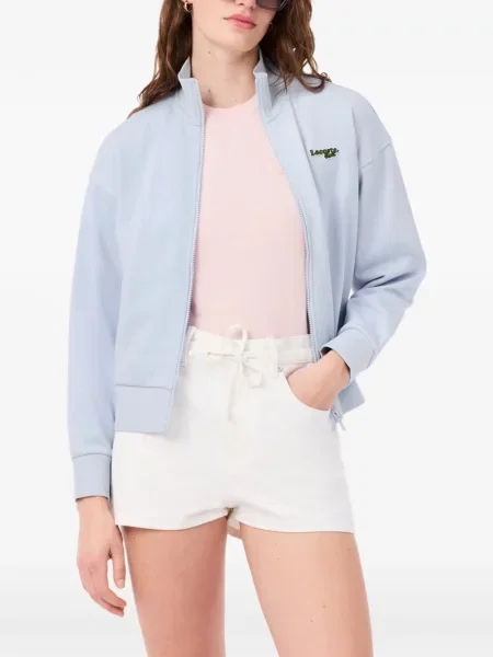 Kołnierzykowy bluza rozpinana Lacoste niebieska