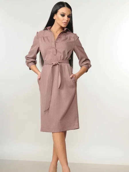 Сукня міді RiMari світло-рожевий віскоза/поліестер рожева