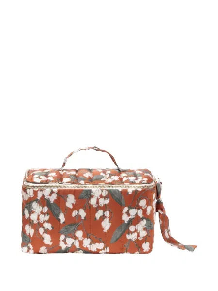 Matlasat geantă Eres cu model floral cu imagine portocaliu