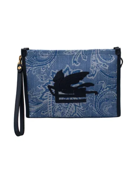 Kopertówka Etro z wzorem paisley niebieska