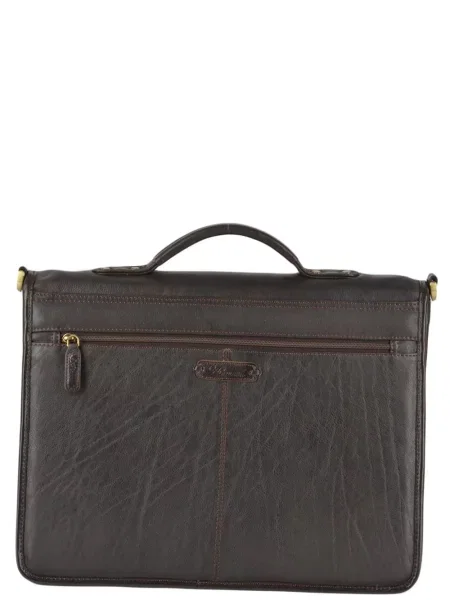 Кожаная сумка Ashwood Leather коричневая