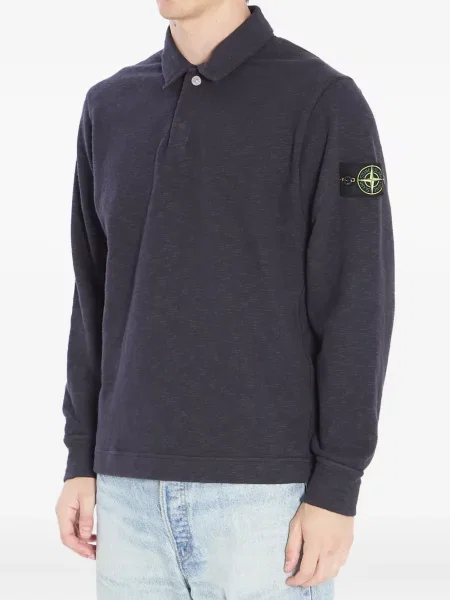 Polo marškinėliai Stone Island akmenys mėlyna