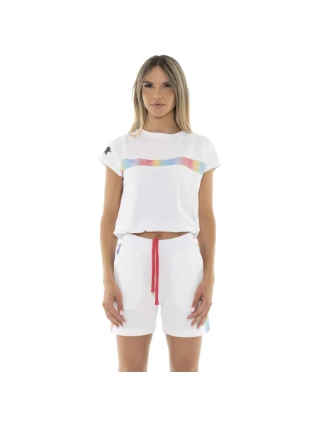 Scurt tricou Leone 1947 cu mâneci scurte alb