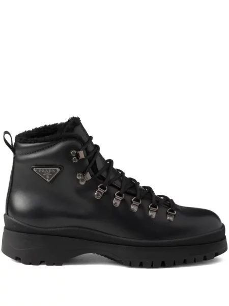 Botine Prada din piele negru
