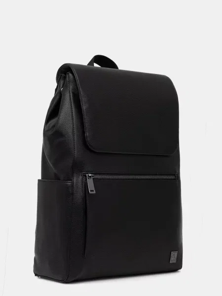 Calvin Klein rucsac de oraș pentru bărbați cu imitație de piele negru