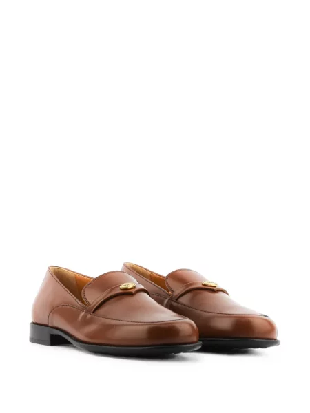 Bőr loafer Tod's autogrammal barna